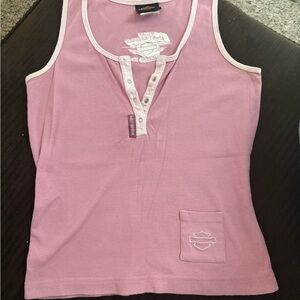 Harley-Davidson baby pink tank
